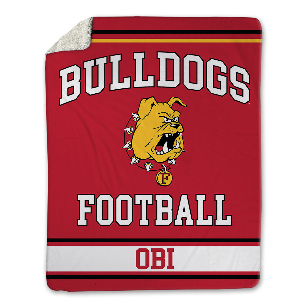 Ferris State - NCAA Football : Chimdindu Obi - Blanket-0