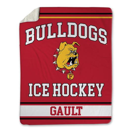 Ferris State - NCAA Men's Ice Hockey : Caiden Gault - Blanket-0