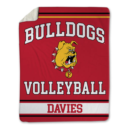 Ferris State - NCAA Women's Volleyball : Hope Davies - Blanket-0