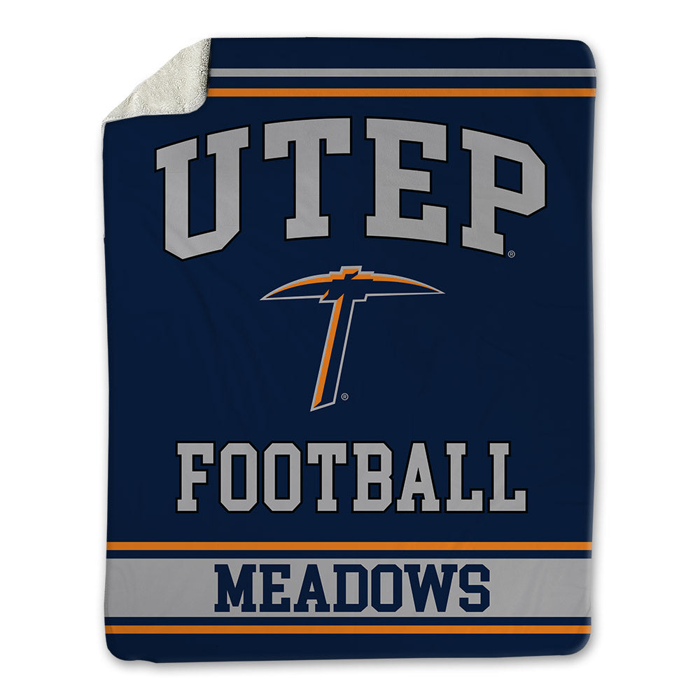 UTEP - NCAA Football : Trace Meadows - Blanket-0