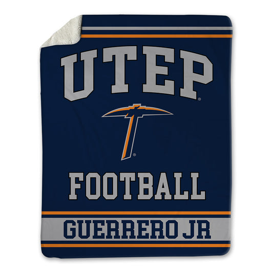 UTEP - NCAA Football : Jaime Guerrero Jr - Blanket-0