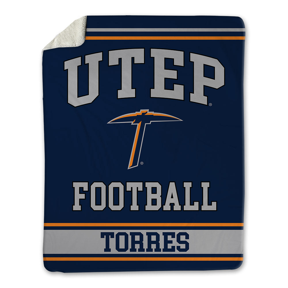 UTEP - NCAA Football : Marcus Torres - Blanket-0
