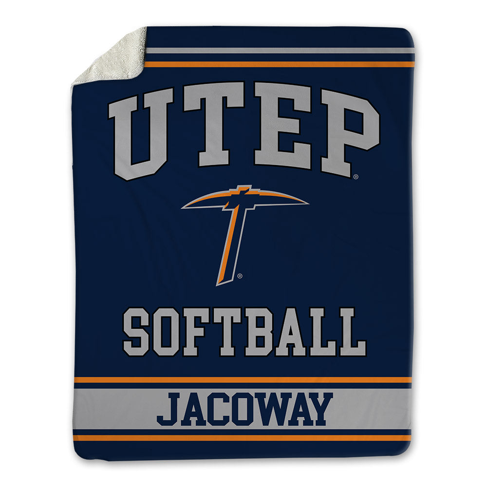 UTEP - NCAA Softball : Serenity Jacoway - Blanket-0