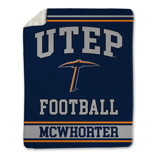 UTEP - NCAA Football : Miles McWhorter - Blanket-0