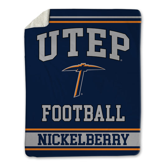 UTEP - NCAA Football : Ashton Nickelberry - Blanket-0
