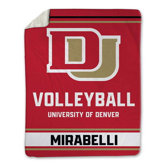 DU - NCAA Women's Volleyball : Molly Mirabelli Mirabelli - Blanket-0