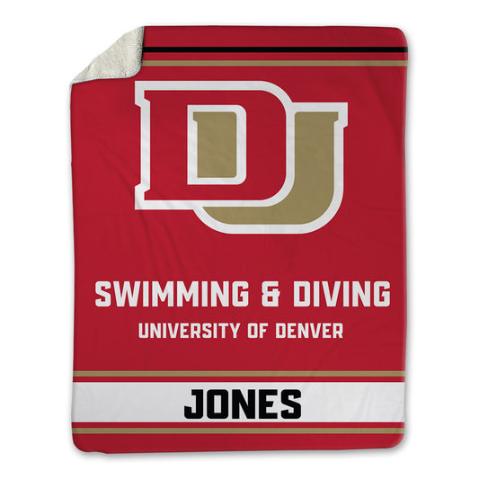 DU - NCAA Men's Swimming & Diving : Gabe Jones - Blanket-0