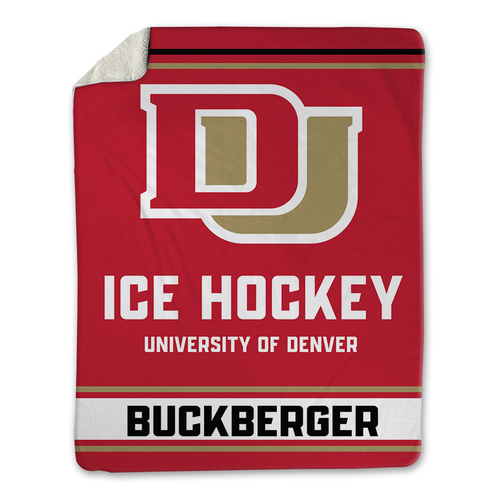 DU - NCAA Men's Ice Hockey : Boston Buckberger - Blanket-0
