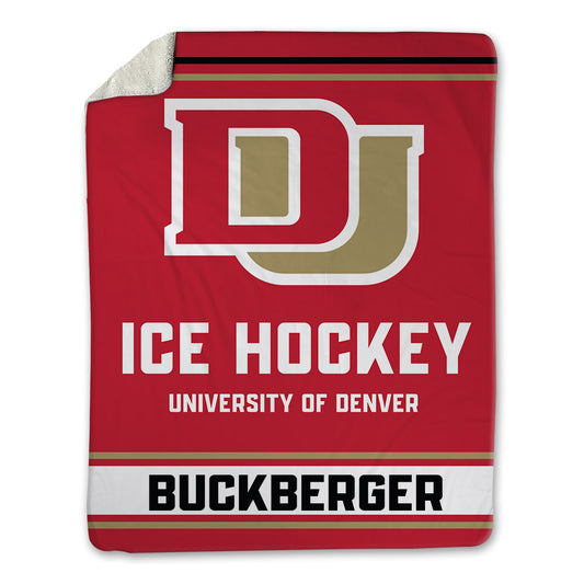 DU - NCAA Men's Ice Hockey : Boston Buckberger - Blanket-0