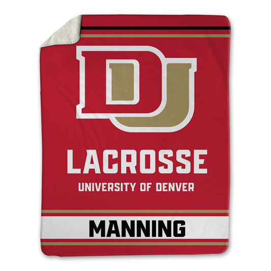 DU - NCAA Men's Lacrosse : Noah Manning - Blanket-0