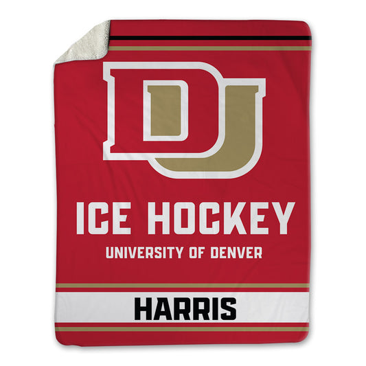 DU - NCAA Men's Ice Hockey : Samuel Harris - Blanket-0