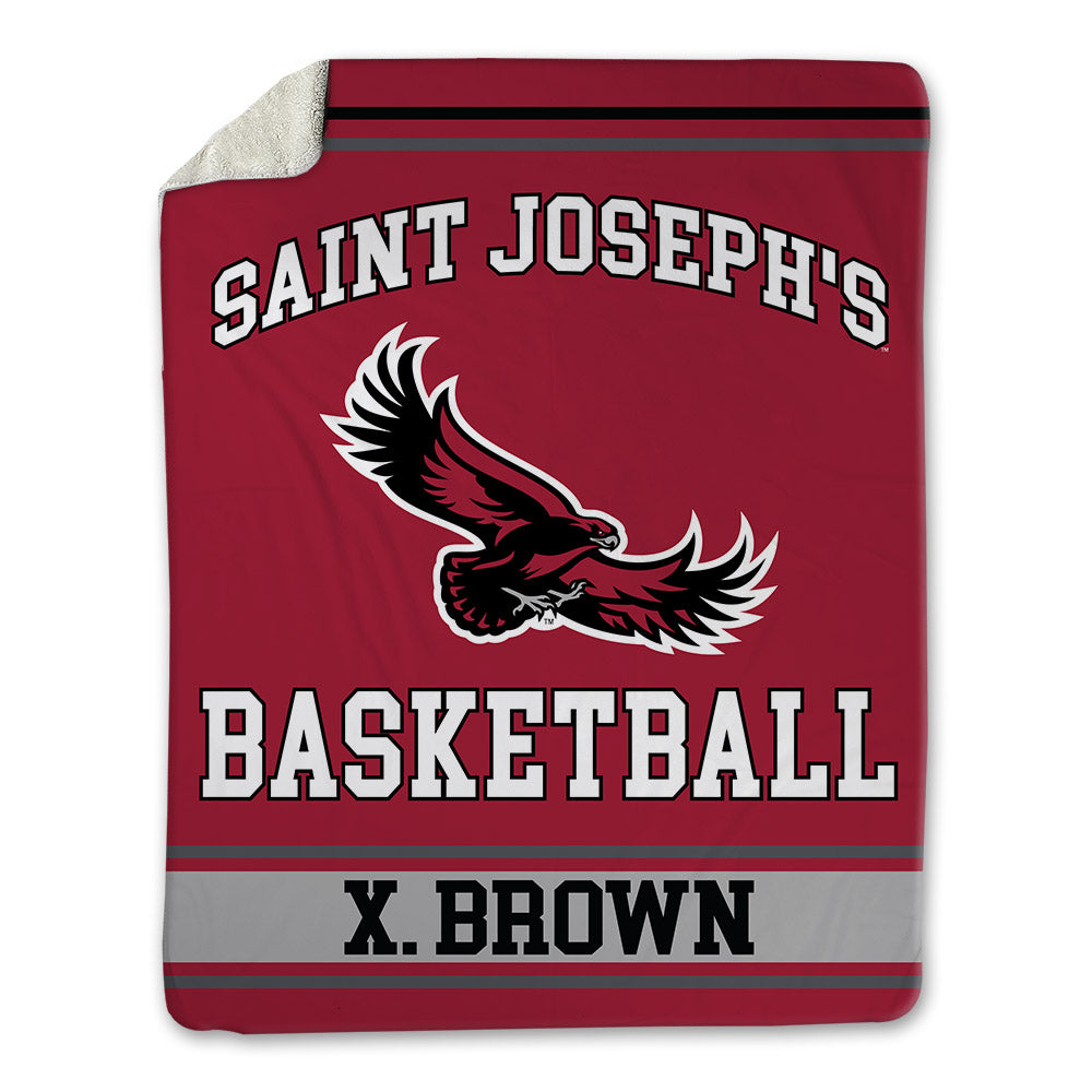 St. Joe's - NCAA Men's Basketball : Xzayvier Brown - Blanket-0