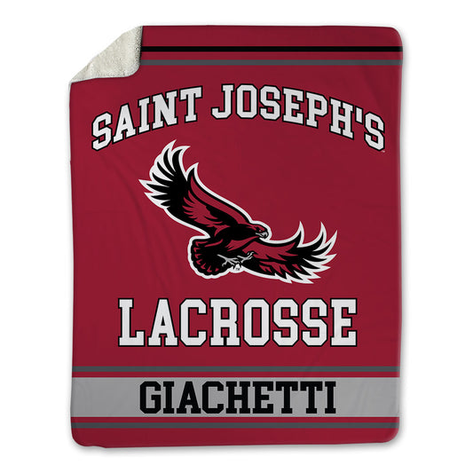 St. Joe's - NCAA Men's Lacrosse : Charlie Giachetti - Blanket-0