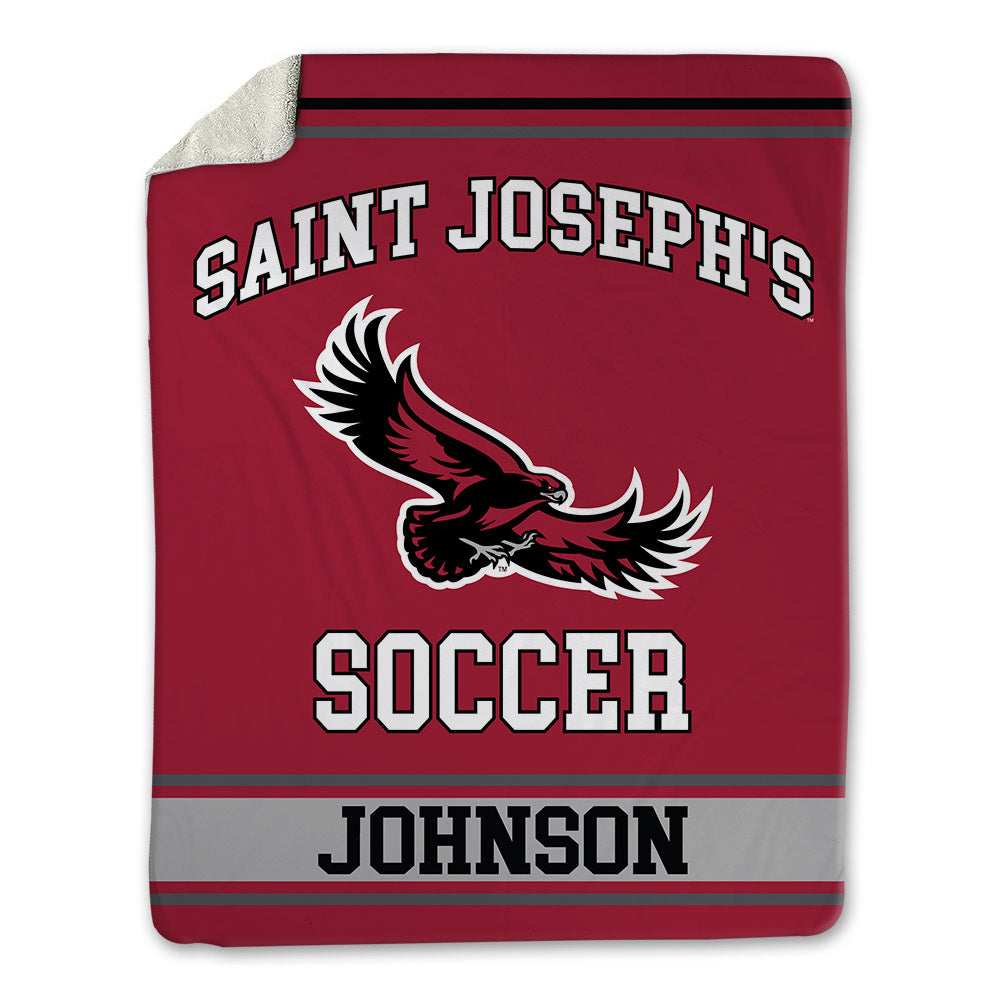 St. Joe's - NCAA Men's Soccer : Luke Johnson - Blanket-0