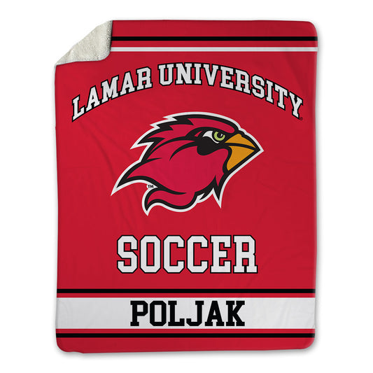 Lamar - NCAA Women's Soccer : Marina Poljak - Blanket-0