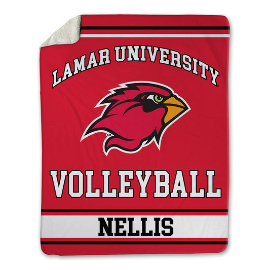 Lamar - NCAA Women's Volleyball : Keeley Nellis - Blanket-0