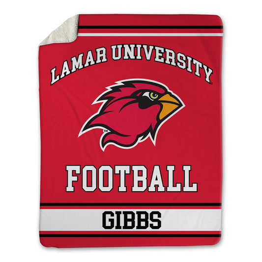 Lamar - NCAA Football : Devyn Gibbs - Blanket-0