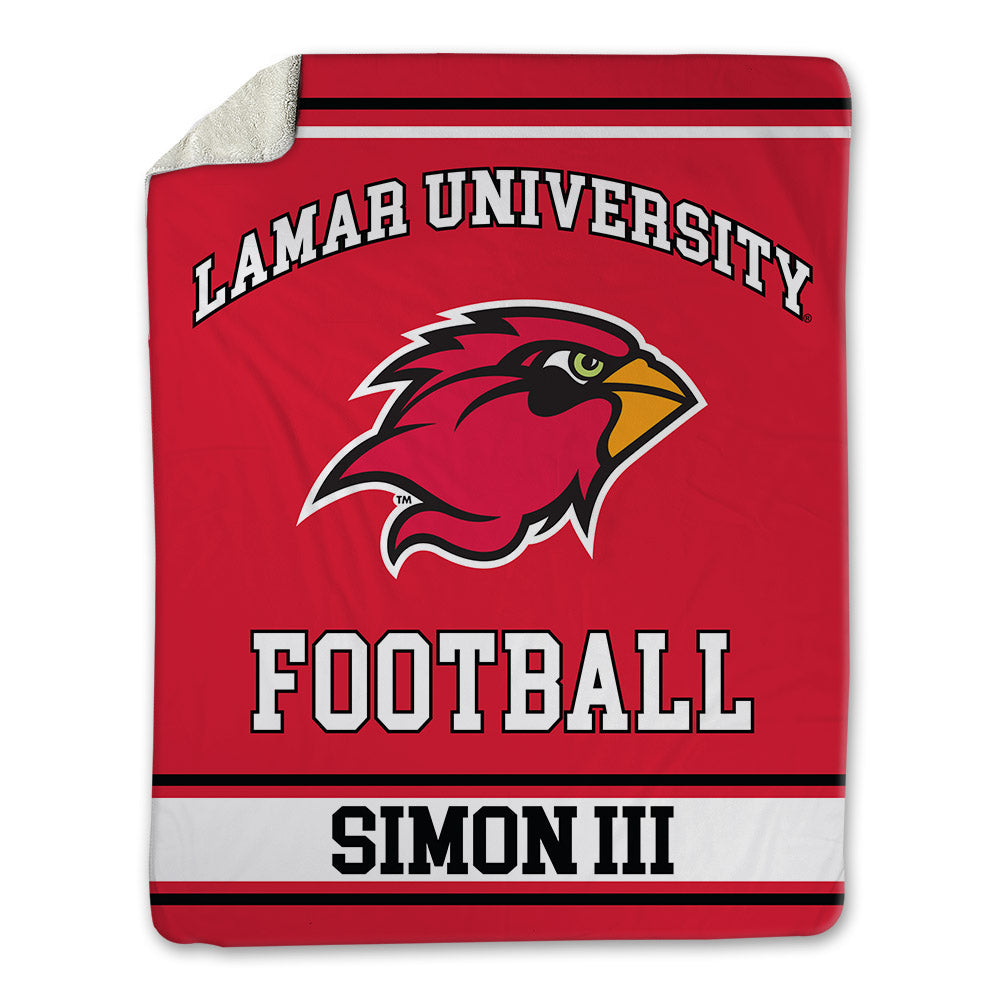 Lamar - NCAA Football : Albert Simon III - Blanket-0