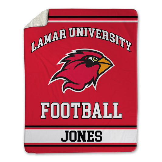 Lamar - NCAA Football : Izaha Jones - Blanket-0