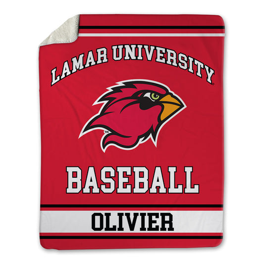 Lamar - NCAA Baseball : Christopher Olivier - Blanket-0