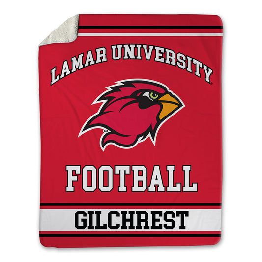 Lamar - NCAA Football : Lane Gilchrest - Blanket-0