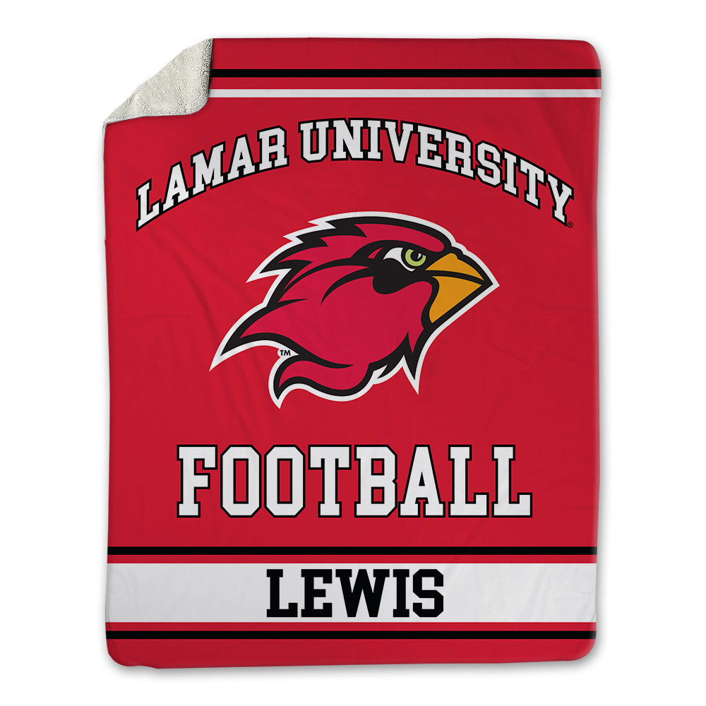 Lamar - NCAA Football : DeJuan Lewis - Blanket-0