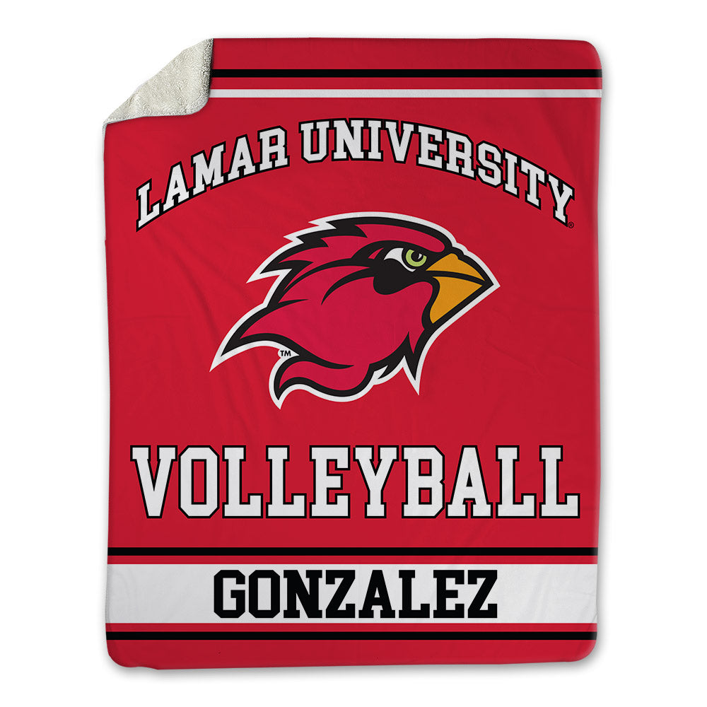 Lamar - NCAA Women's Volleyball : Alexa Gonzalez - Blanket-0