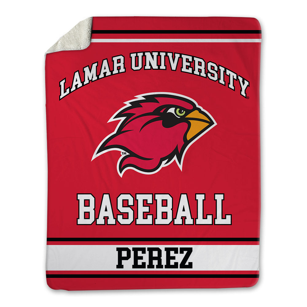 Lamar - NCAA Baseball : Andres Perez - Blanket-0