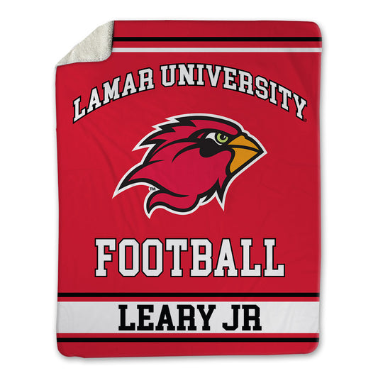 Lamar - NCAA Football : Lonnie Leary Jr - Blanket-0