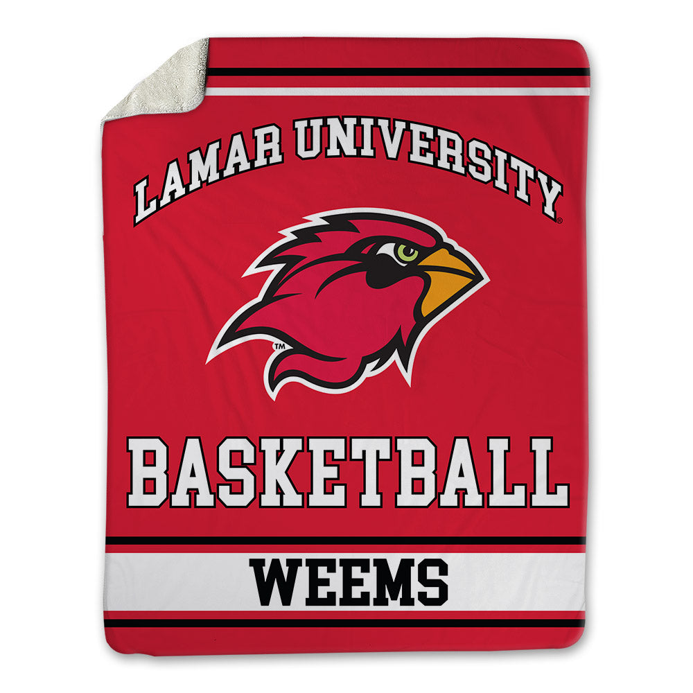 Lamar - NCAA Women's Basketball : Nurjei Weems - Blanket-0