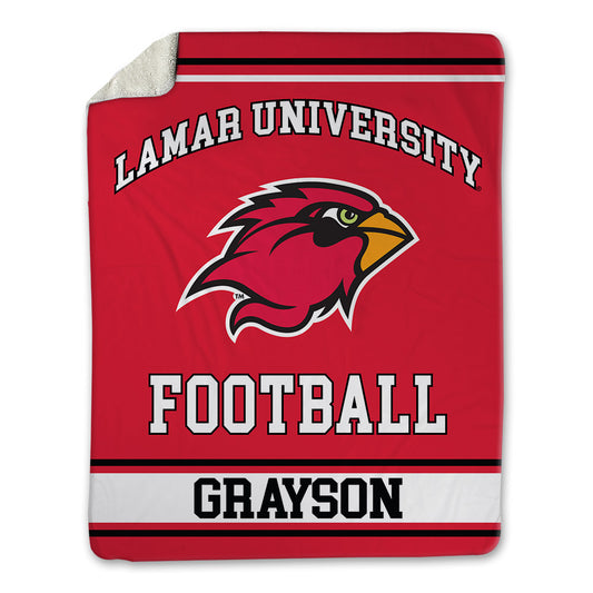 Lamar - NCAA Football : Shaun Grayson - Blanket-0