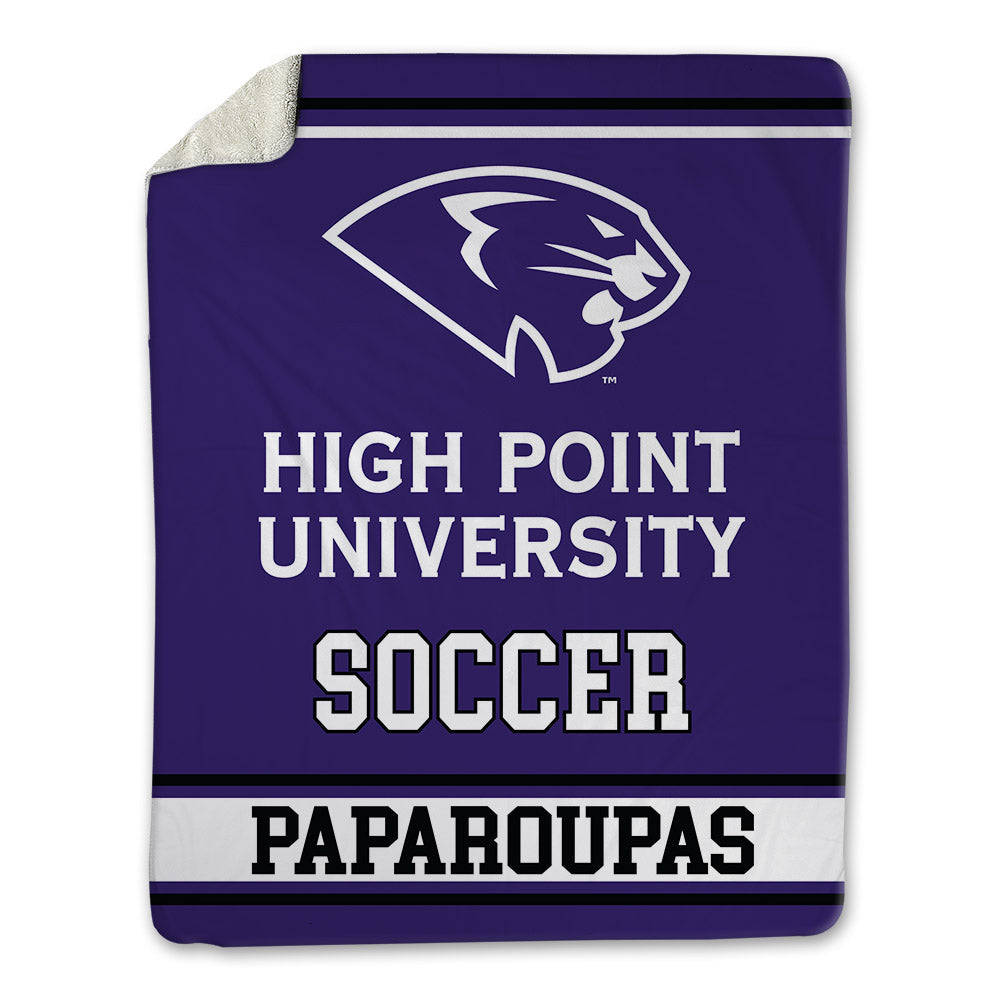 High Point - NCAA Men's Soccer : Angelo Paparoupas - Blanket-0