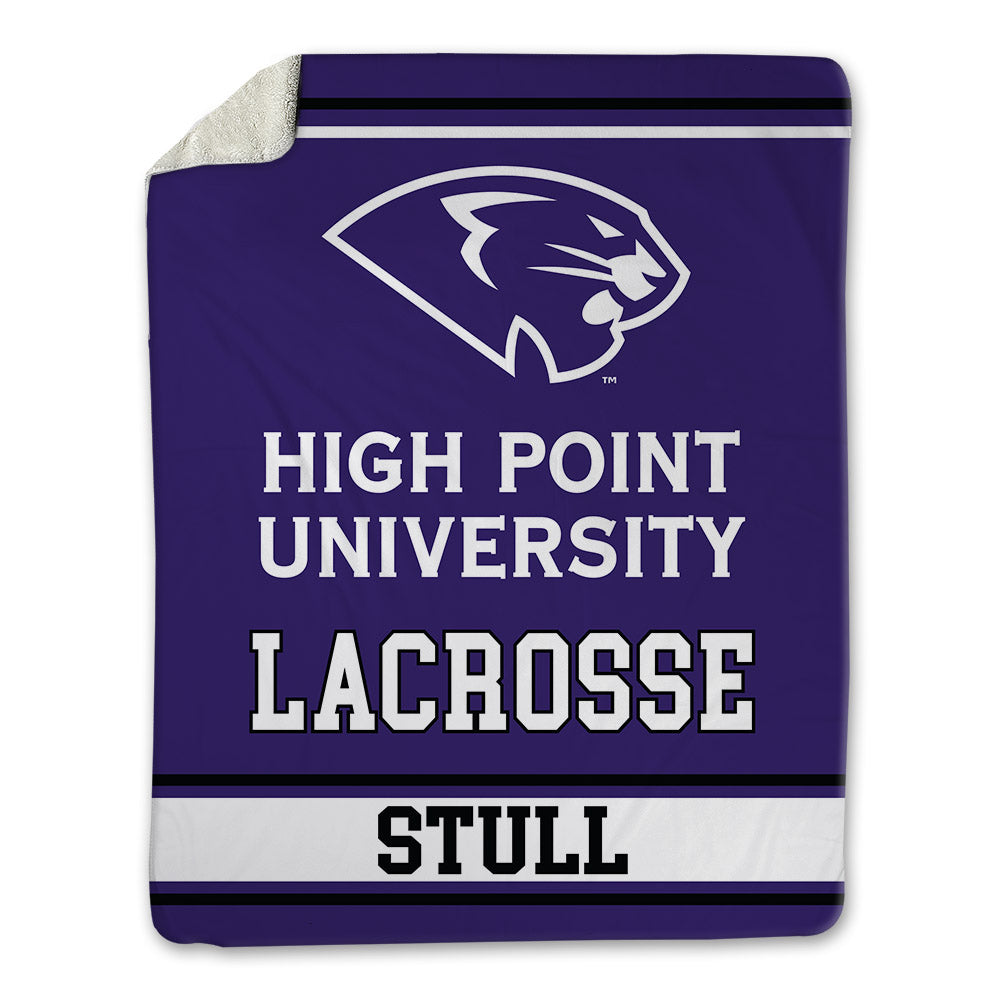 High Point - NCAA Men's Lacrosse : Asher Stull - Blanket-0
