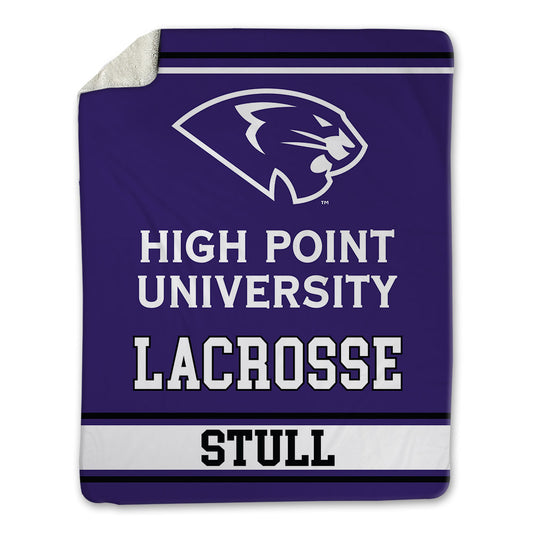 High Point - NCAA Men's Lacrosse : Asher Stull - Blanket-0