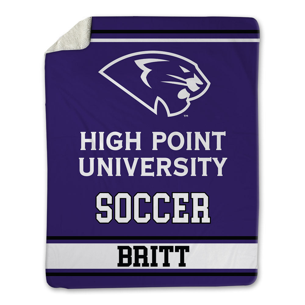 High Point - NCAA Men's Soccer : Caleb Britt - Blanket-0