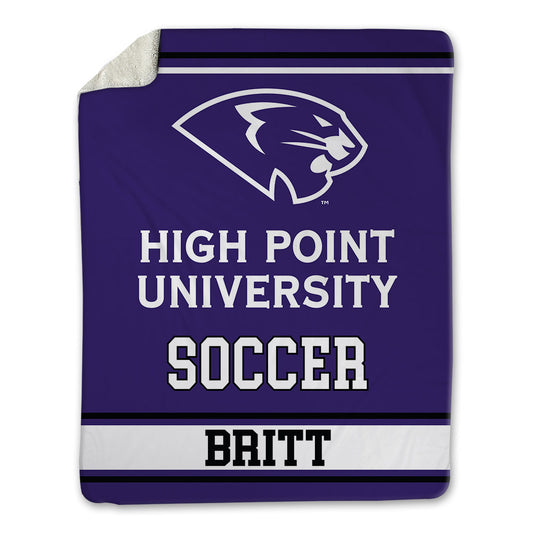 High Point - NCAA Men's Soccer : Caleb Britt - Blanket-0