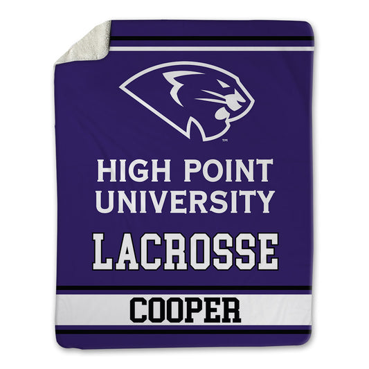 High Point - NCAA Men's Lacrosse : Owen Cooper - Blanket-0