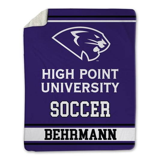 High Point - NCAA Men's Soccer : Noah Behrmann - Blanket-0