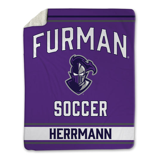 Furman - NCAA Women's Soccer : Ellie Herrmann - Blanket-0