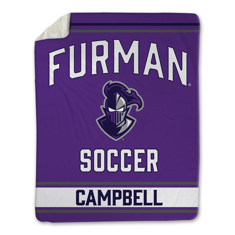 Furman - NCAA Men's Soccer : Trip Campbell - Blanket-0