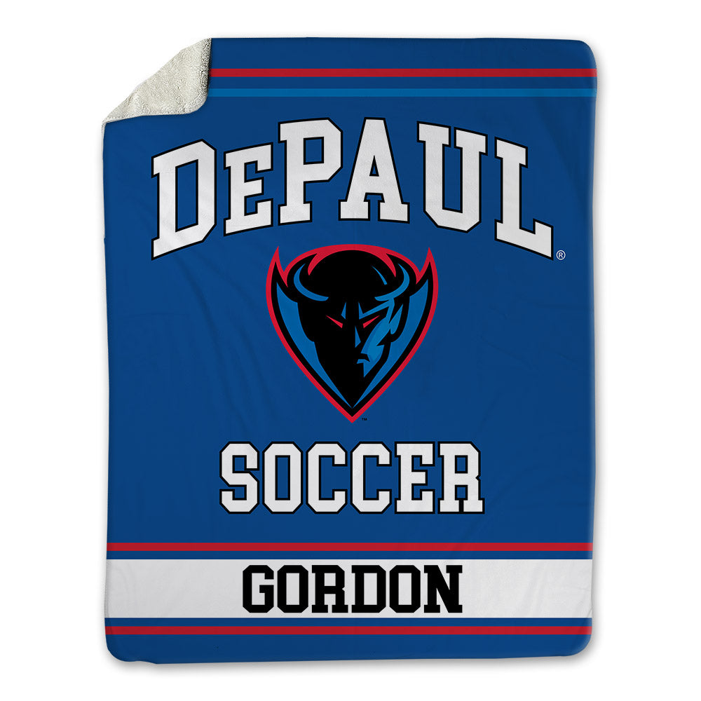 DePaul - NCAA Men's Soccer : Ethan Gordon - Blanket-0