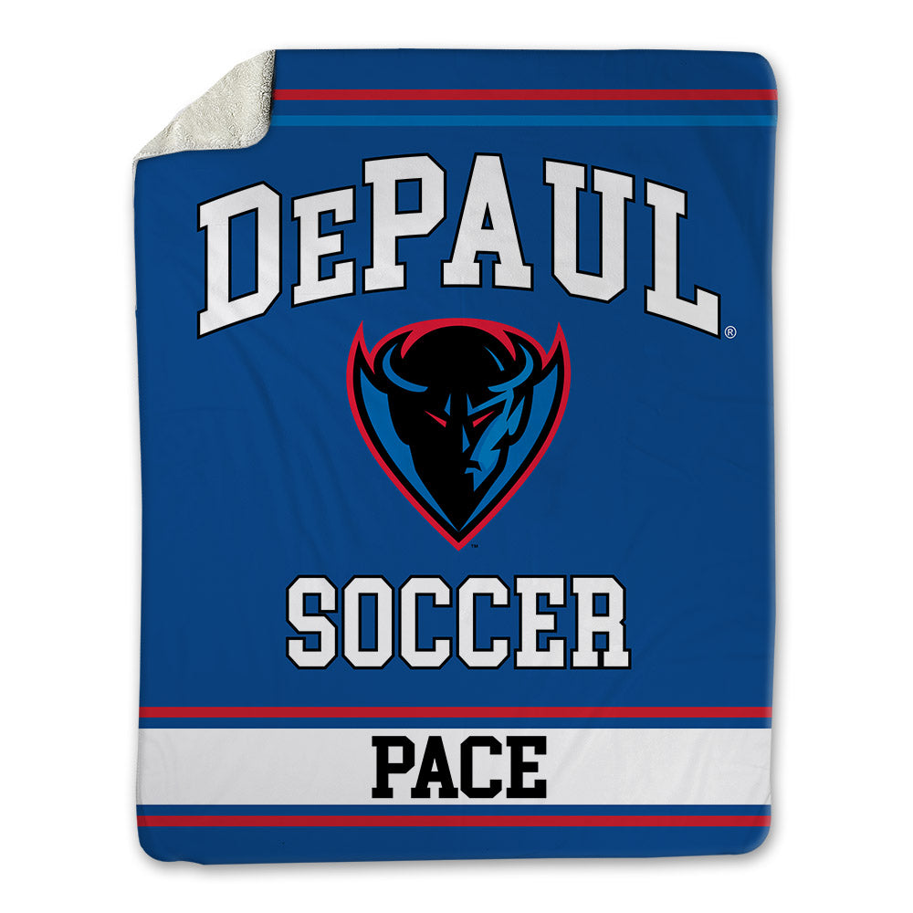 DePaul - NCAA Men's Soccer : Keagan Pace - Blanket-0