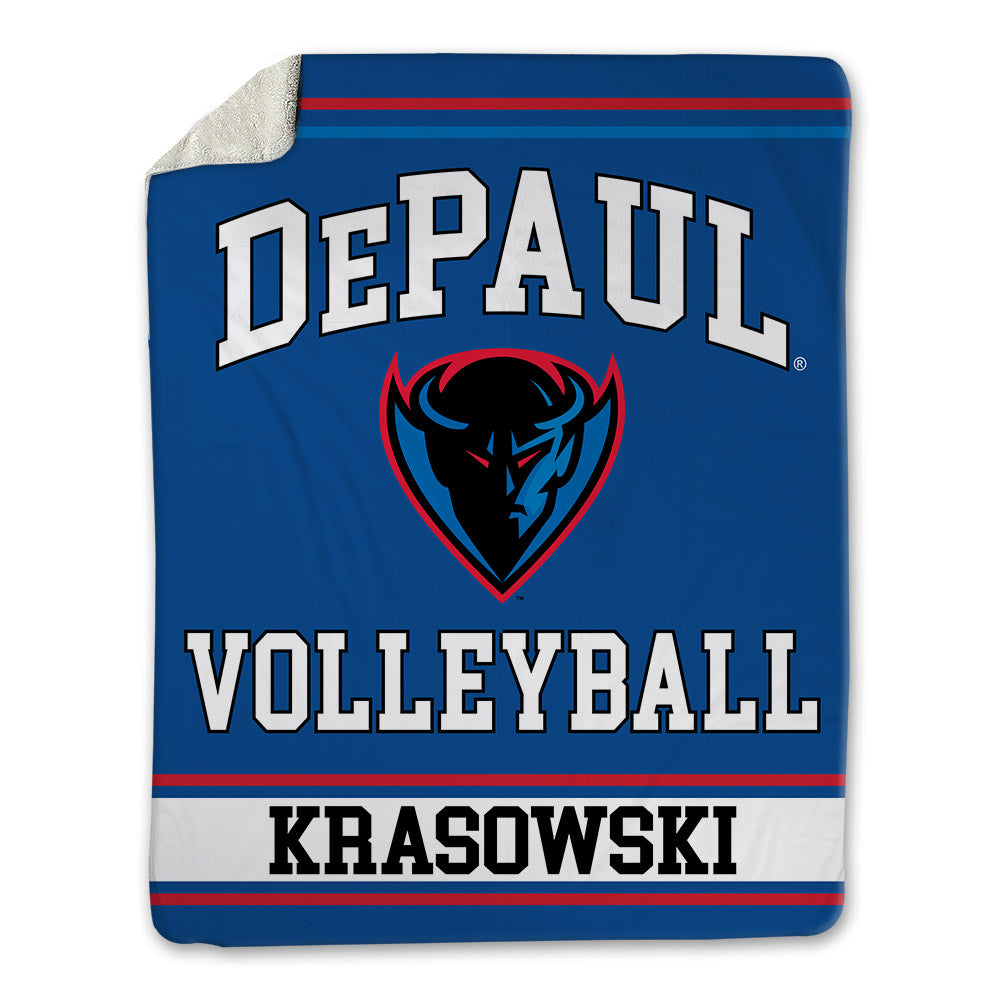 DePaul - NCAA Women's Volleyball : Rachel Krasowski - Blanket-0