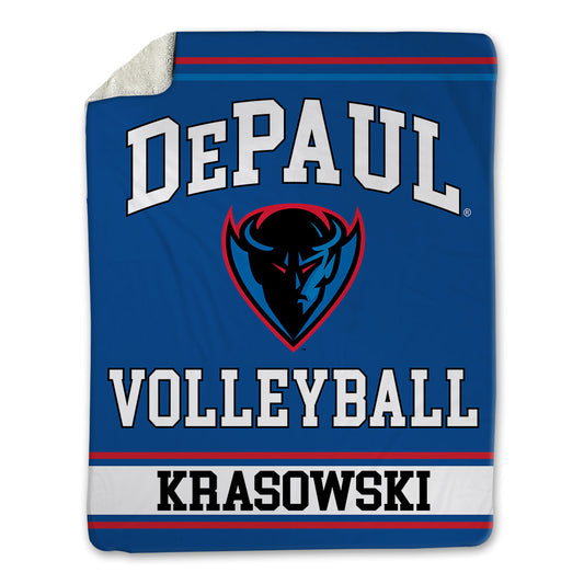 DePaul - NCAA Women's Volleyball : Rachel Krasowski - Blanket-0