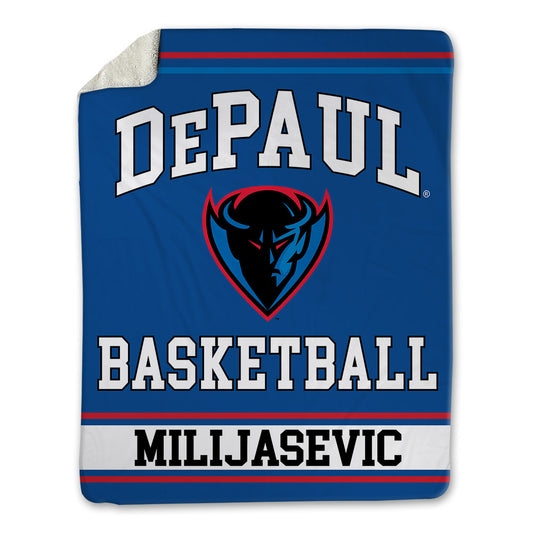 DePaul - NCAA Men's Basketball : Ilija Milijasevic - Blanket-0