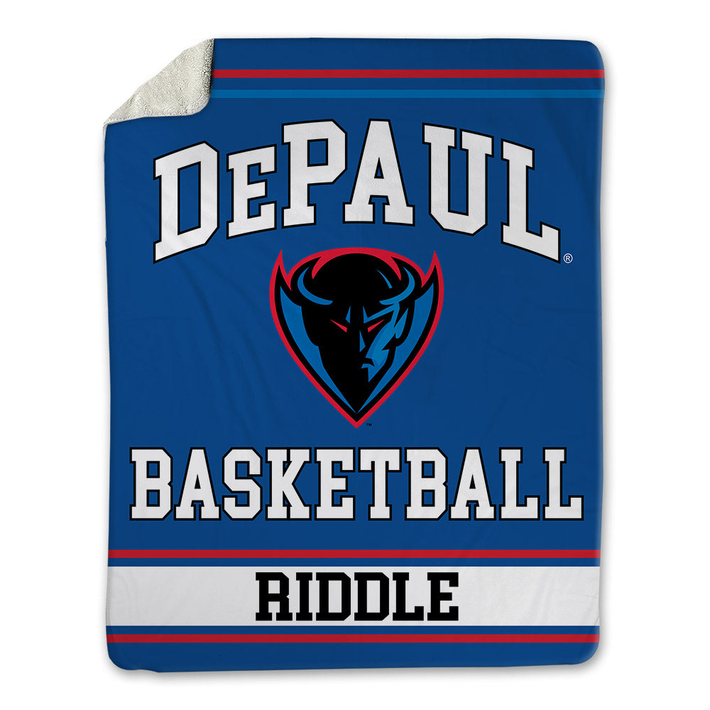 DePaul - NCAA Men's Basketball : Chris Riddle - Blanket-0