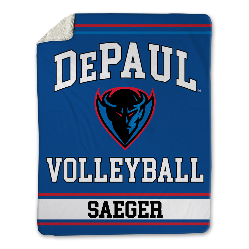 DePaul - NCAA Women's Volleyball : Amanda Saeger - Blanket-0