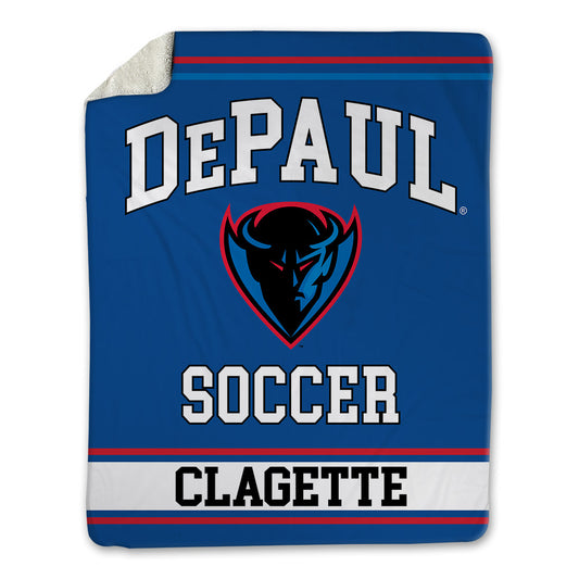 DePaul - NCAA Men's Soccer : Jordan Clagette - Blanket-0