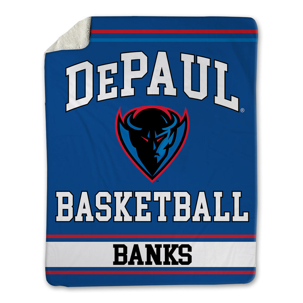 DePaul - NCAA Men's Basketball : Kaleb Banks - Blanket-0