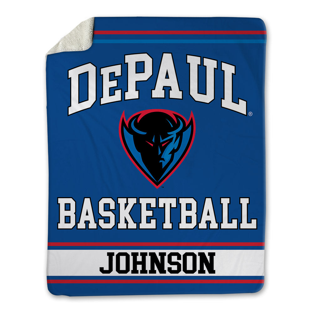 DePaul - NCAA Men's Basketball : Jonas Johnson - Blanket-0